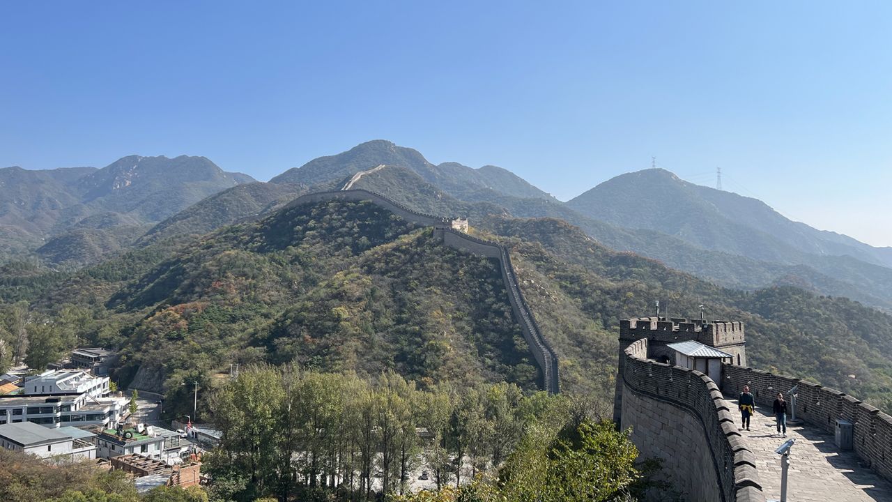 The view of the Great Wall of China on October 7, 2022.