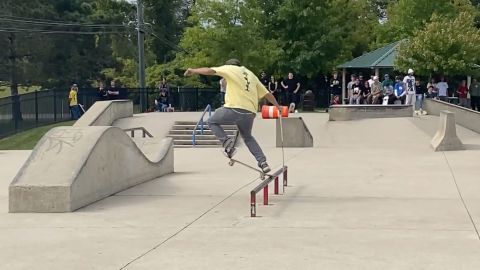 Mancina, who started skating at age seven, has been slowly losing his vision throughout his life.