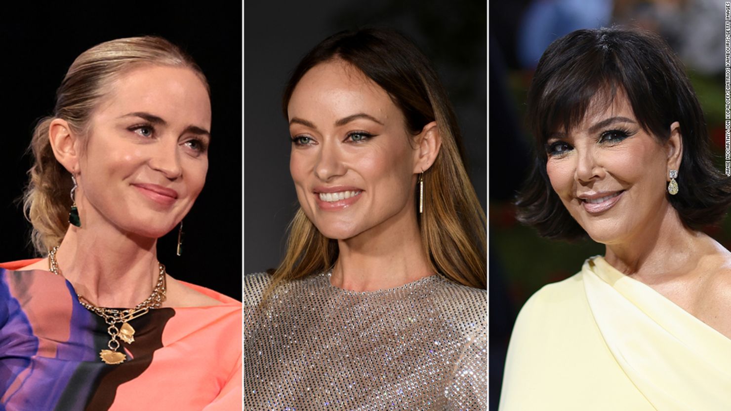 Emily Blunt, Olivia Wilde and Kris Jenner. 