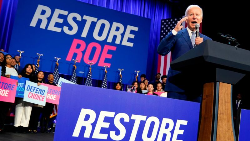 Biden promises abortion rights law as Democrats try to rally voters – CNN