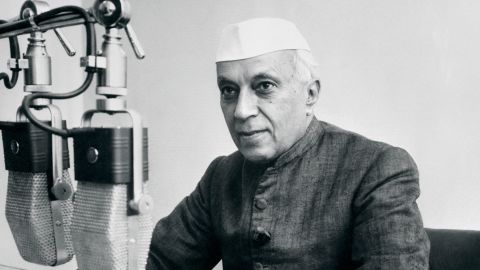 O primeiro primeiro-ministro da Índia, Jawaharlal Nehru.
