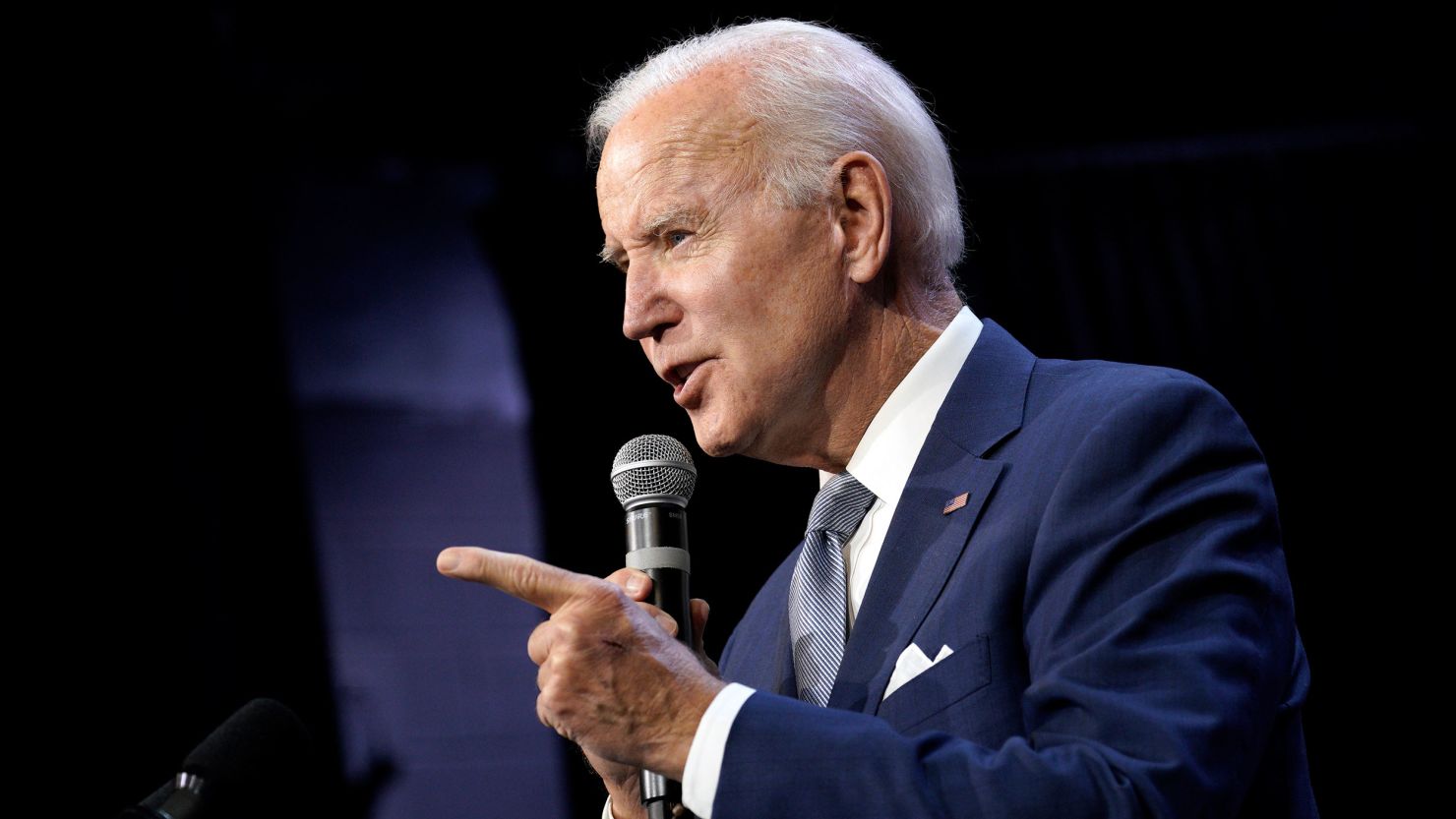 US President Joe Biden speaks at a Democratic National Committee event in Washington, DC, US, on Tuesday, Oct. 18, 2022. Biden pledged to codify abortion protection into federal law with his first bill in a new Congress, as he looks to rally voters for Democrats in the November midterm elections.