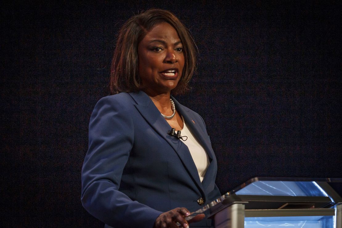 Rep. Val Demings on the debate stage. 