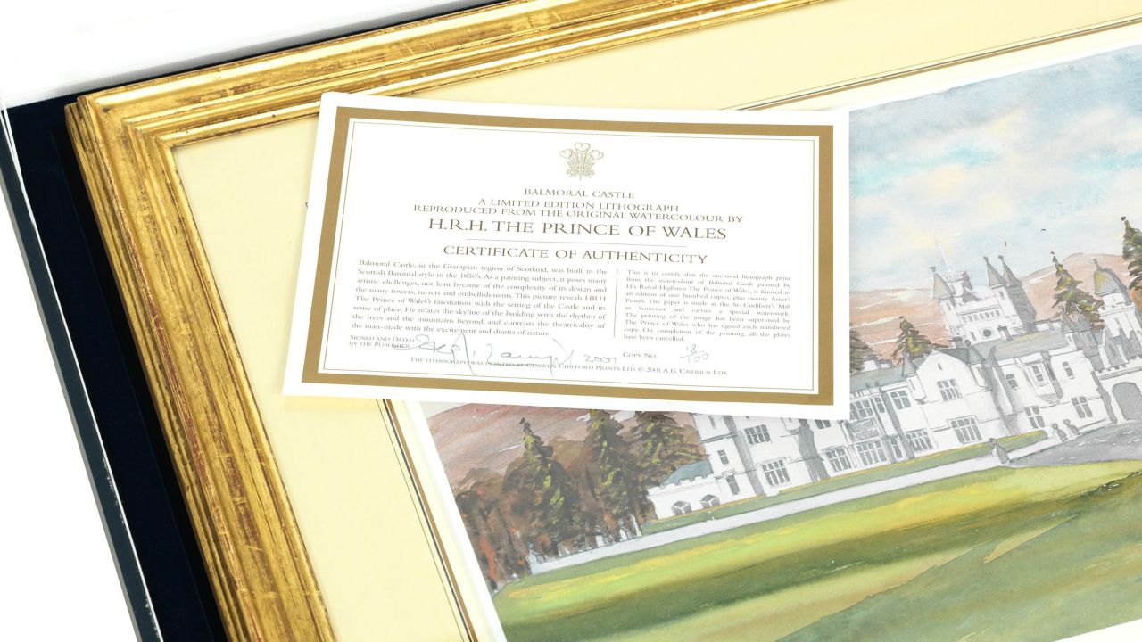 The buyer receives a certificate of authenticity.