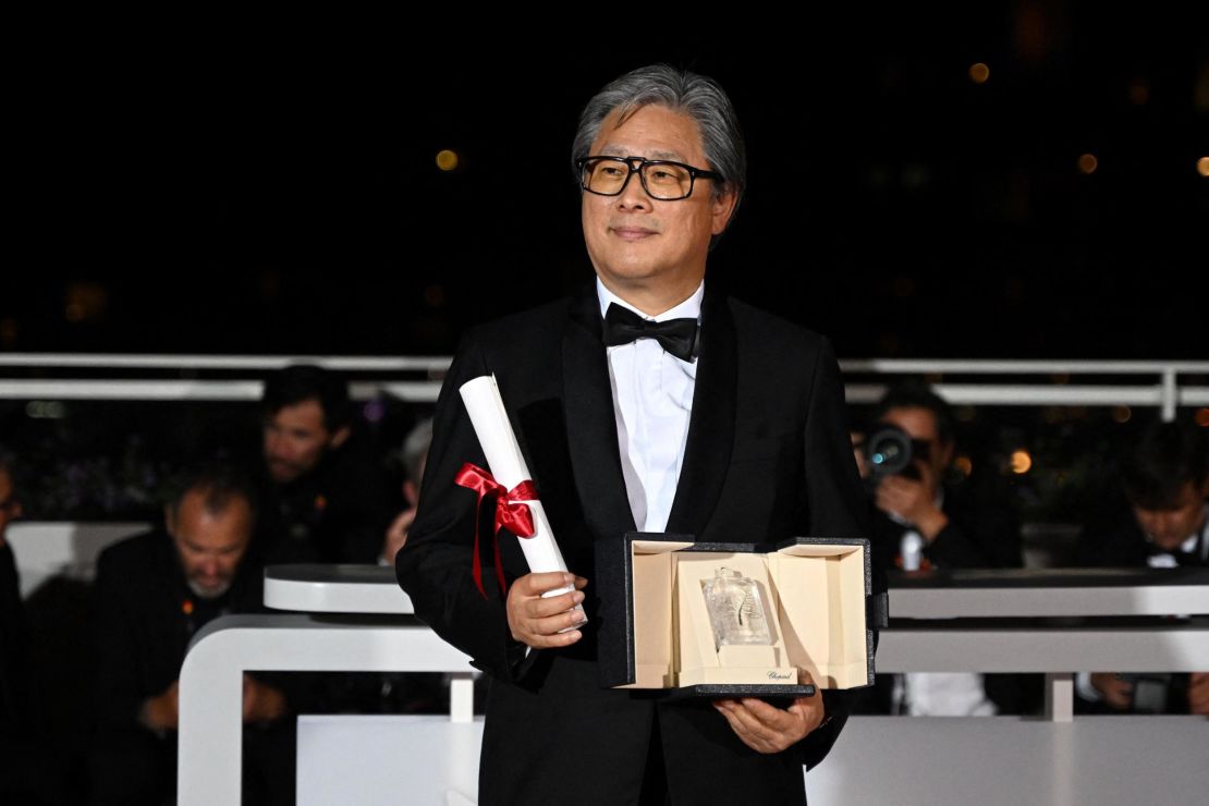 Park Chan-Wook won best director  at the Cannes Film Festival earlier this year. It was the third time the director had received an award from the festival, after winning jury prizes in 2004 and 2009.