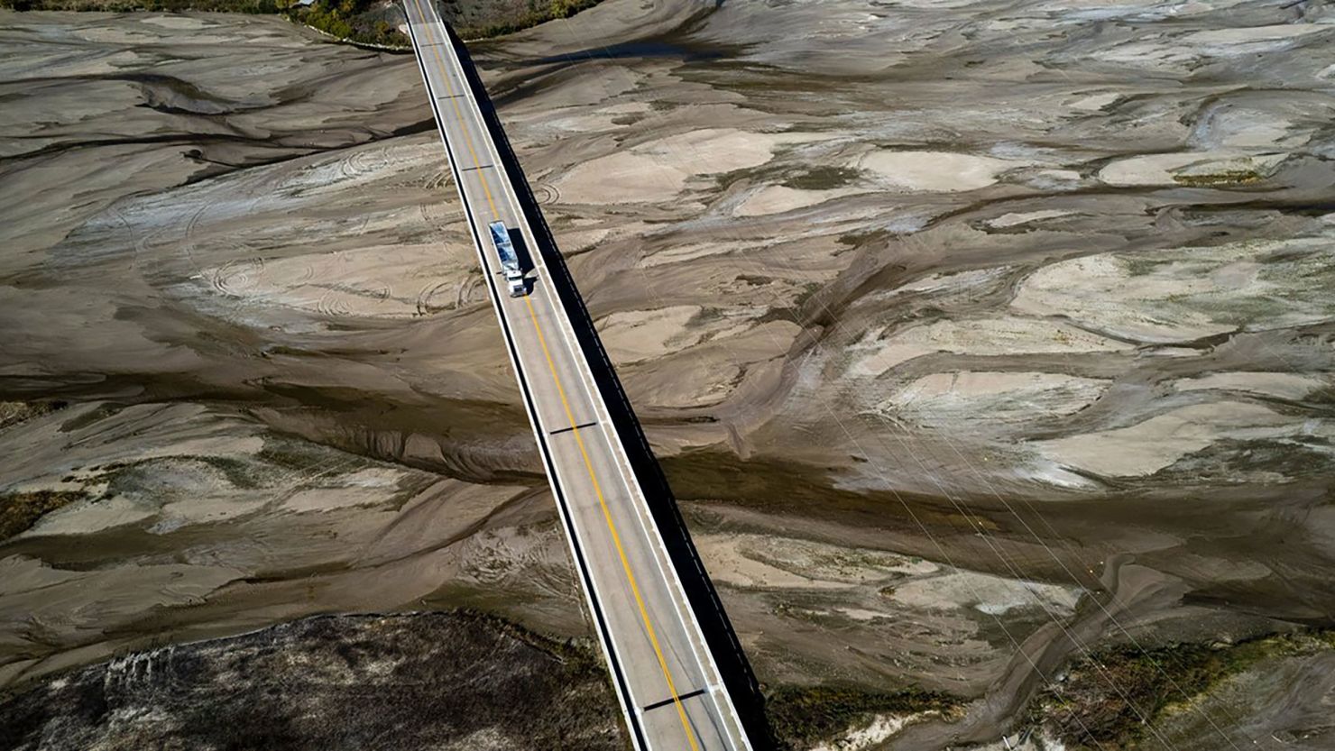 The Platte River near Kearney, Nebraska, was just over two feet this week, only around a foot above the record-low level of 0.92 feet in July 2012.