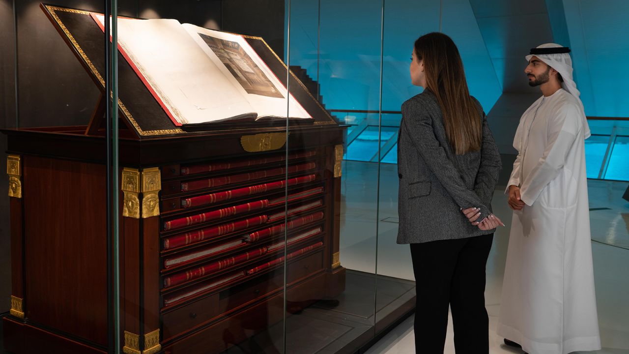<strong>Rarities: </strong>The Treasures of the Mohammed Bin Rashid Library exhibits rare manuscripts and first editions on the seventh floor.
