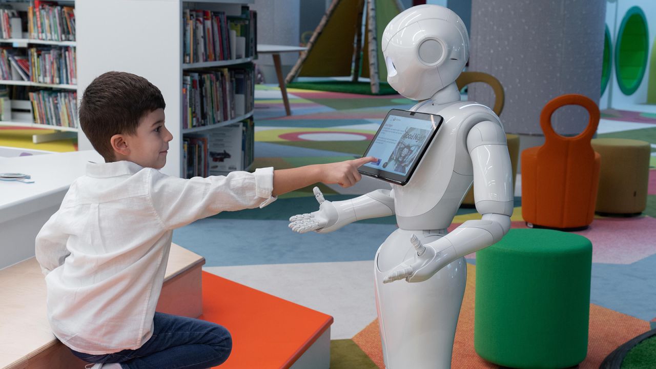<strong>The Children's Library: </strong>The library is closed to under-fives, but older children can meet Pepper, a humanoid storytelling robot. 