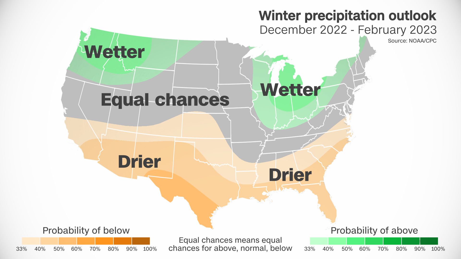 NWS Winter Outlook: Wisconsin favored to be colder, wetter than average