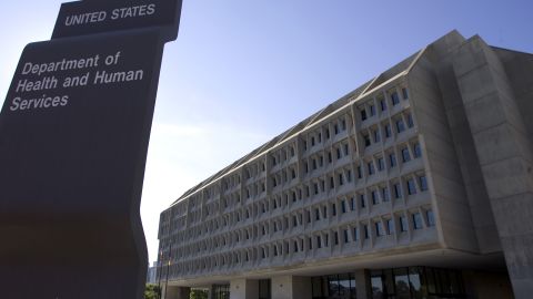 The US Department of Health and Human Services building in Washington.