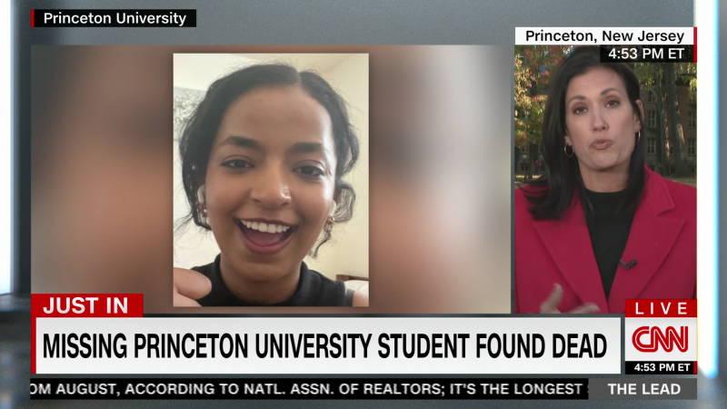 Searchers find the body of a Princeton University student who’s been missing for nearly a week | CNN