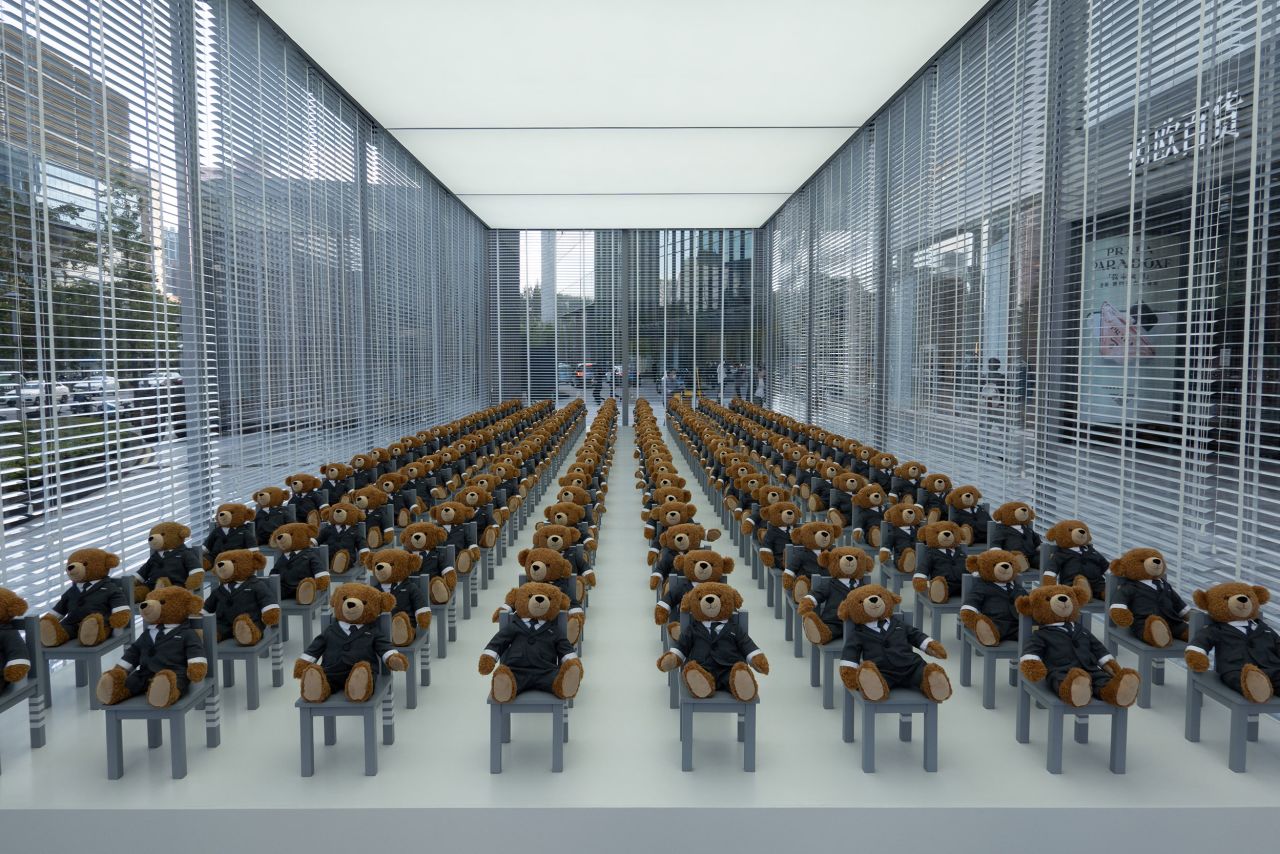 Two hundred teddy bears wearing suits are displayed outside a Thom Browne shop in Shanghai, China, on Wednesday, October 19. <a href="https://www.cnn.com/2022/10/13/world/gallery/photos-this-week-october-6-october-13/index.html" target="_blank">See last week in 32 photos.</a>