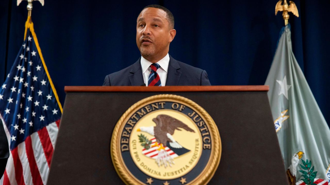 US Attorney Breon Peace speaking in a news conference in New York on Oct 18, 2022.