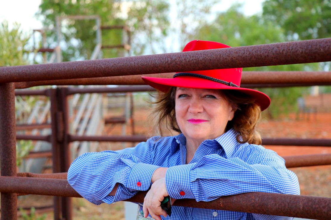 Gina Rinehart poses in Western Australia in this undated handout photo obtained in January, 2018.
