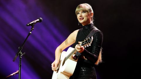 Taylor Swift performs on stage during the NSAI 2022 Nashville Songwriter Awards at Ryman Auditorium on September 20, 2022 in Nashville, Tennessee. 