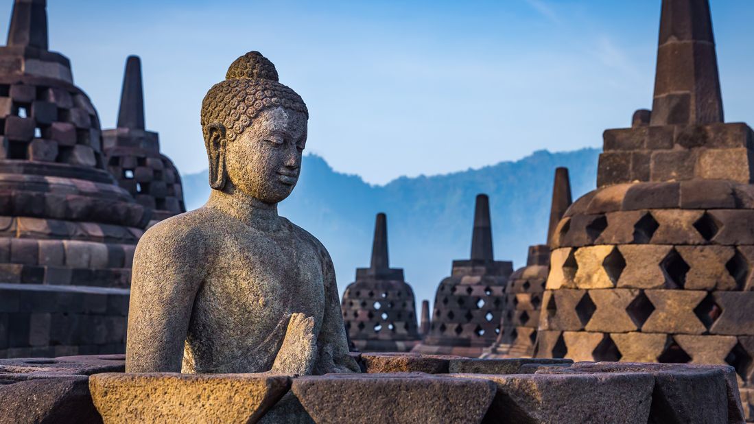 <strong>Archaeological wonders galore: </strong>Some 500 Buddha statues and 72 stupas -- each containing a statue of the Buddha -- are scattered around the stepped temple. The walls and balustrades are covered in more than 1,600 detailed relief panels. 