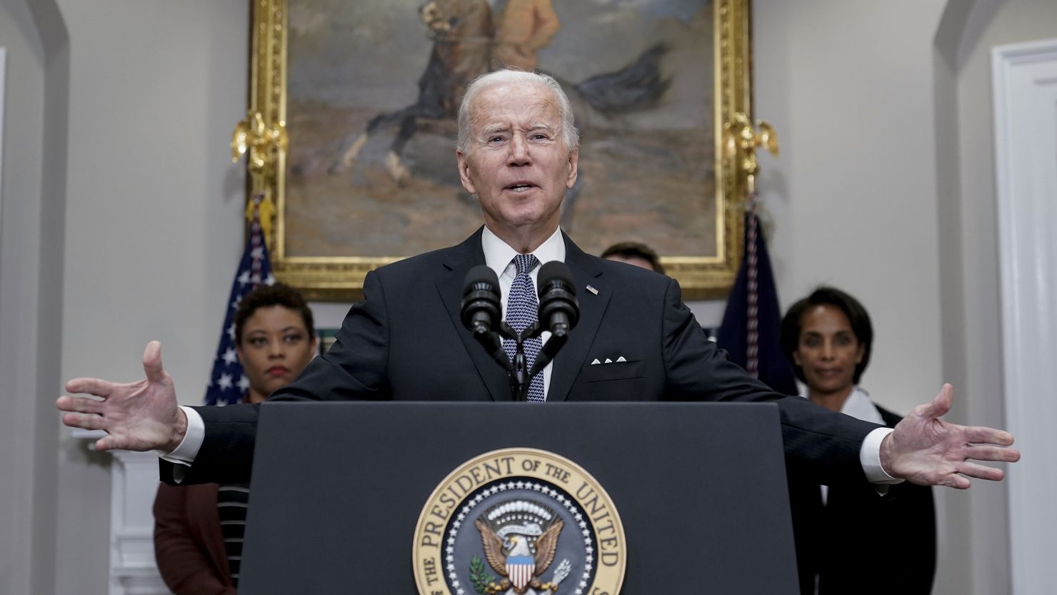 President Joe Biden speaks about deficit reduction at the White House on October 21, 2022.