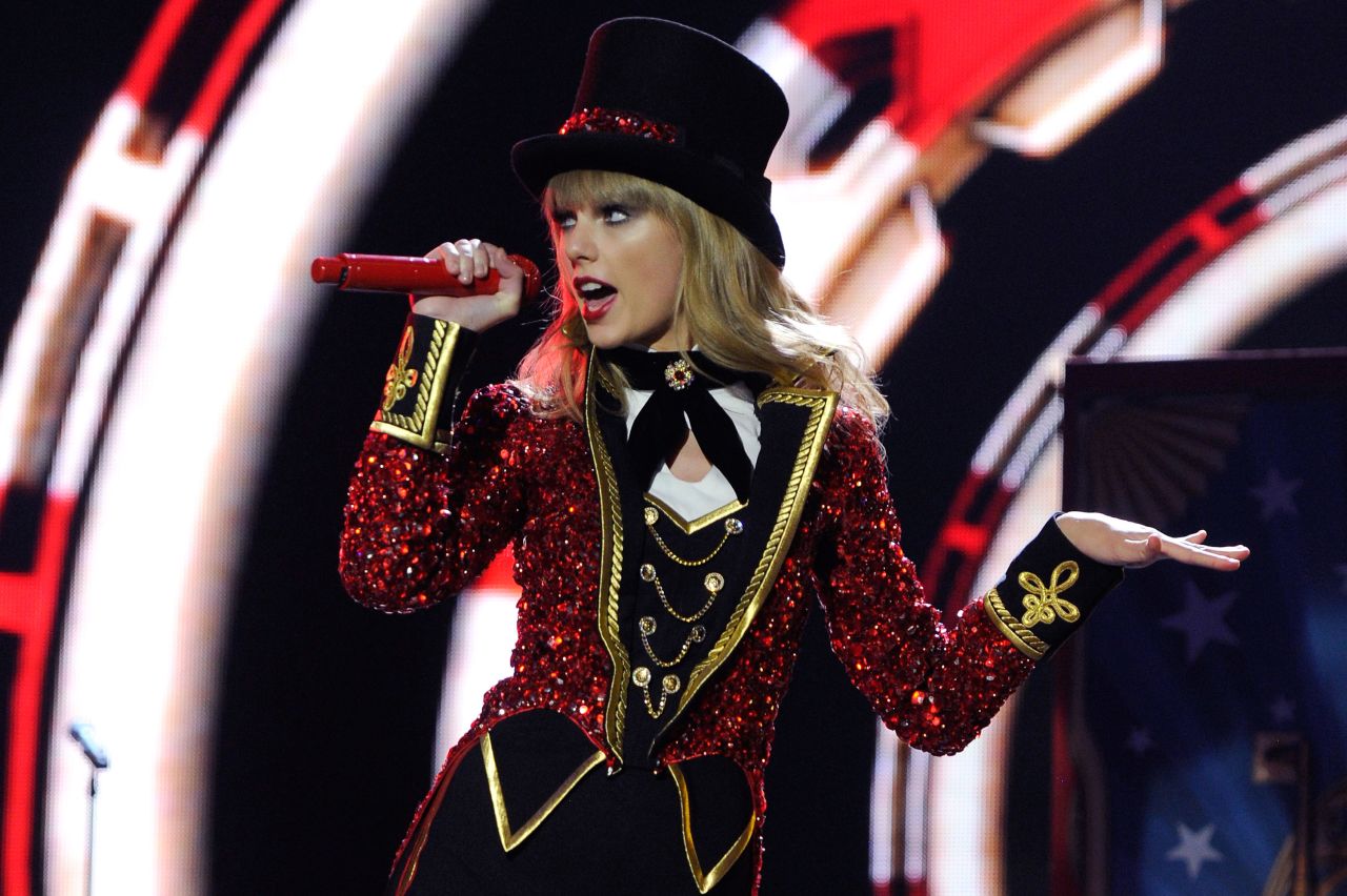 Swift performs during the 2012 MTV EMA's in Frankfurt, Germany, in 2012.