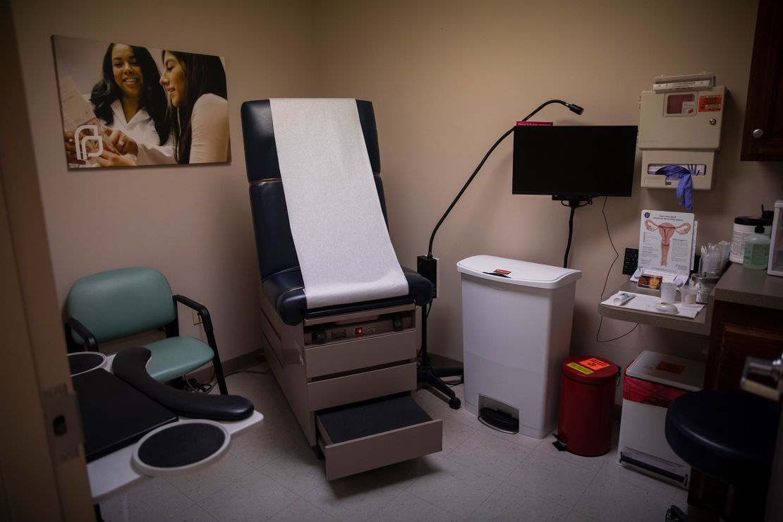 An exam room in the Planned Parenthood near the Ohio State University campus.