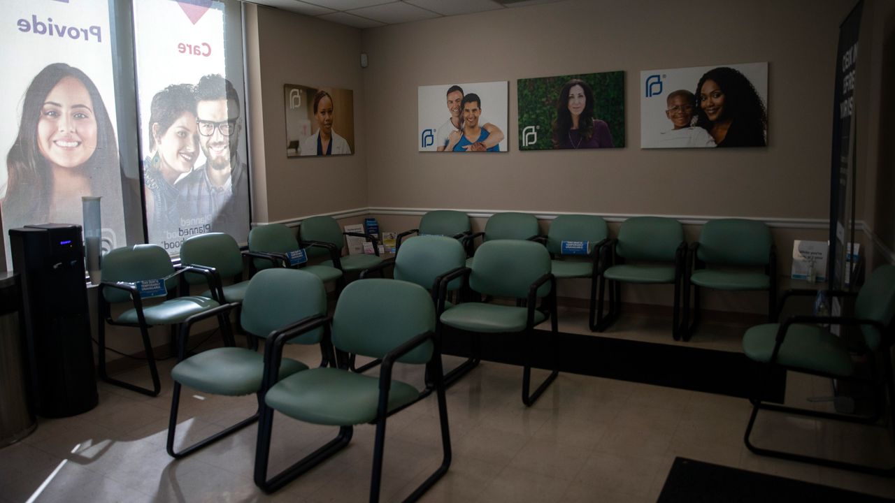 The waiting room in the Planned Parenthood near campus.