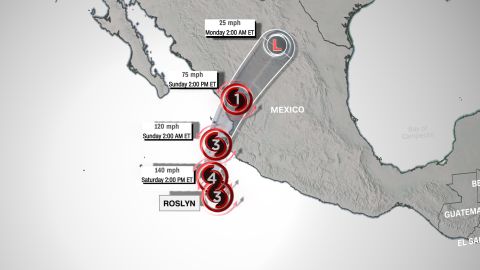 weather hurricane roslyn track saturday am