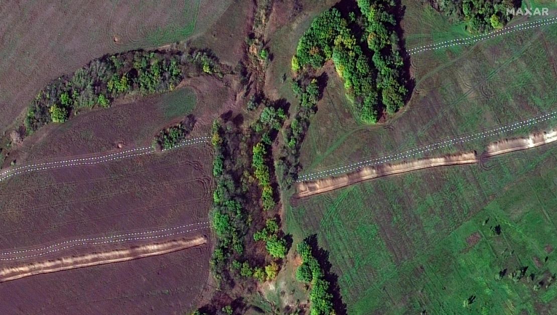 Four rows of anti-tank pyramids were laid down by the Wagner Group, in hopes they'd stop any potential Ukrainian military advance.