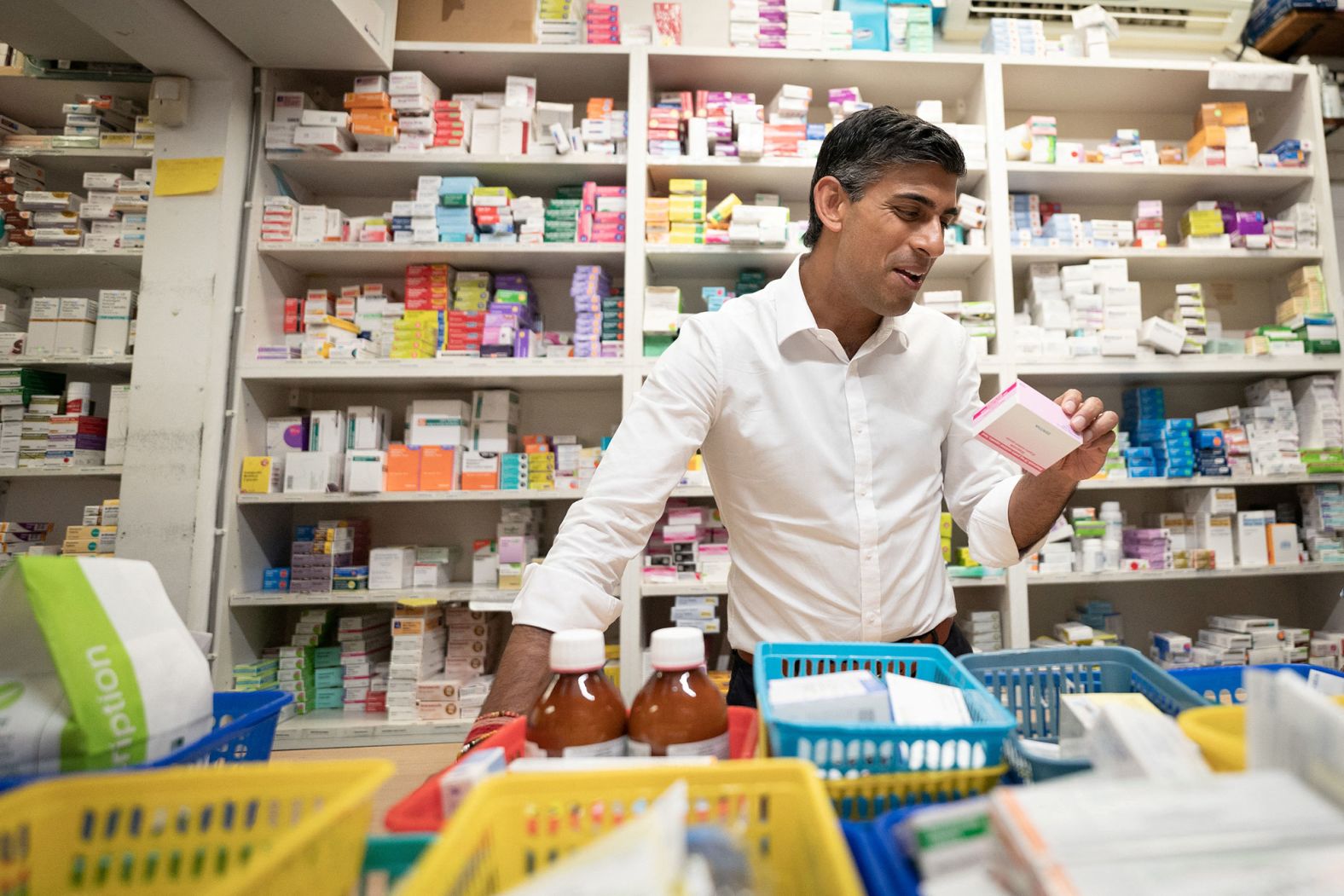 In August 2022, Sunak visits his family's old business, Bassett Pharmacy, in Southampton, England. His parents came to the UK from East Africa in the 1960s. His father was a local doctor while his mother ran a pharmacy in southern England, something Sunak says gave him his desire to serve the public.