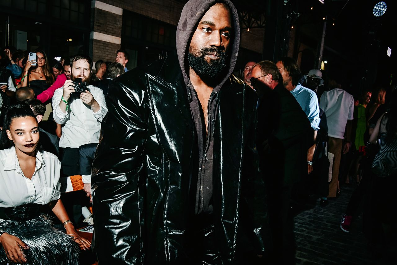 Kanye attends the Vogue World event during New York Fashion Week in September 2022.