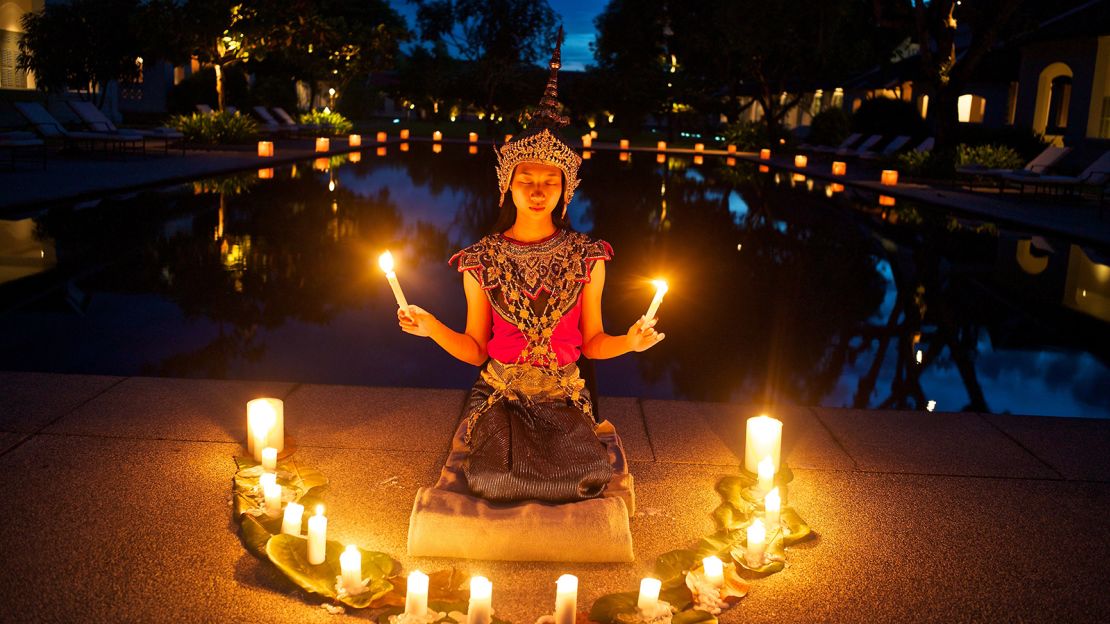 A young nang keo dancer performs in Luang Prabang, Laos' former imperial capital that is now reachable by bullet train.
