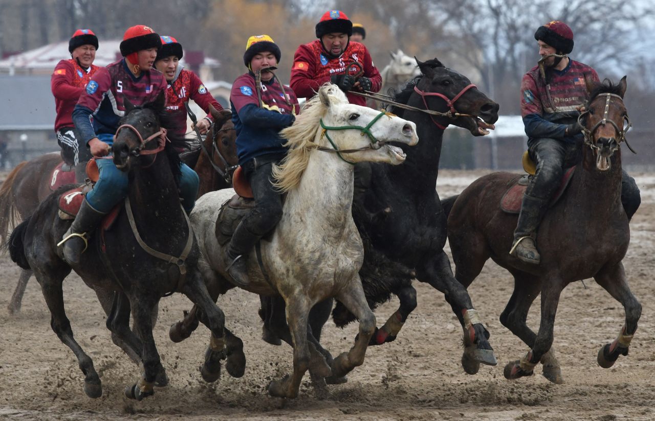 <strong>Buzkashi: </strong>This traditional Central Asian sport's name translates literally to "goat grabbing." It is played on horseback and points are scored by throwing a goat carcass into a well. Played primarily in Afghanistan, the game and its variations are also popular in Kazakhstan, Kyrgyzstan, Pakistan and Tajikistan. 