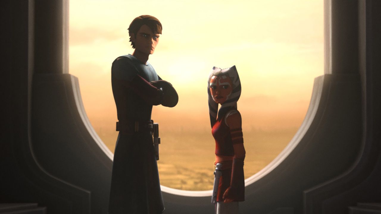 (From left): Anakin Skywalker and Ahsoka Tano in "Tales of the Jedi."