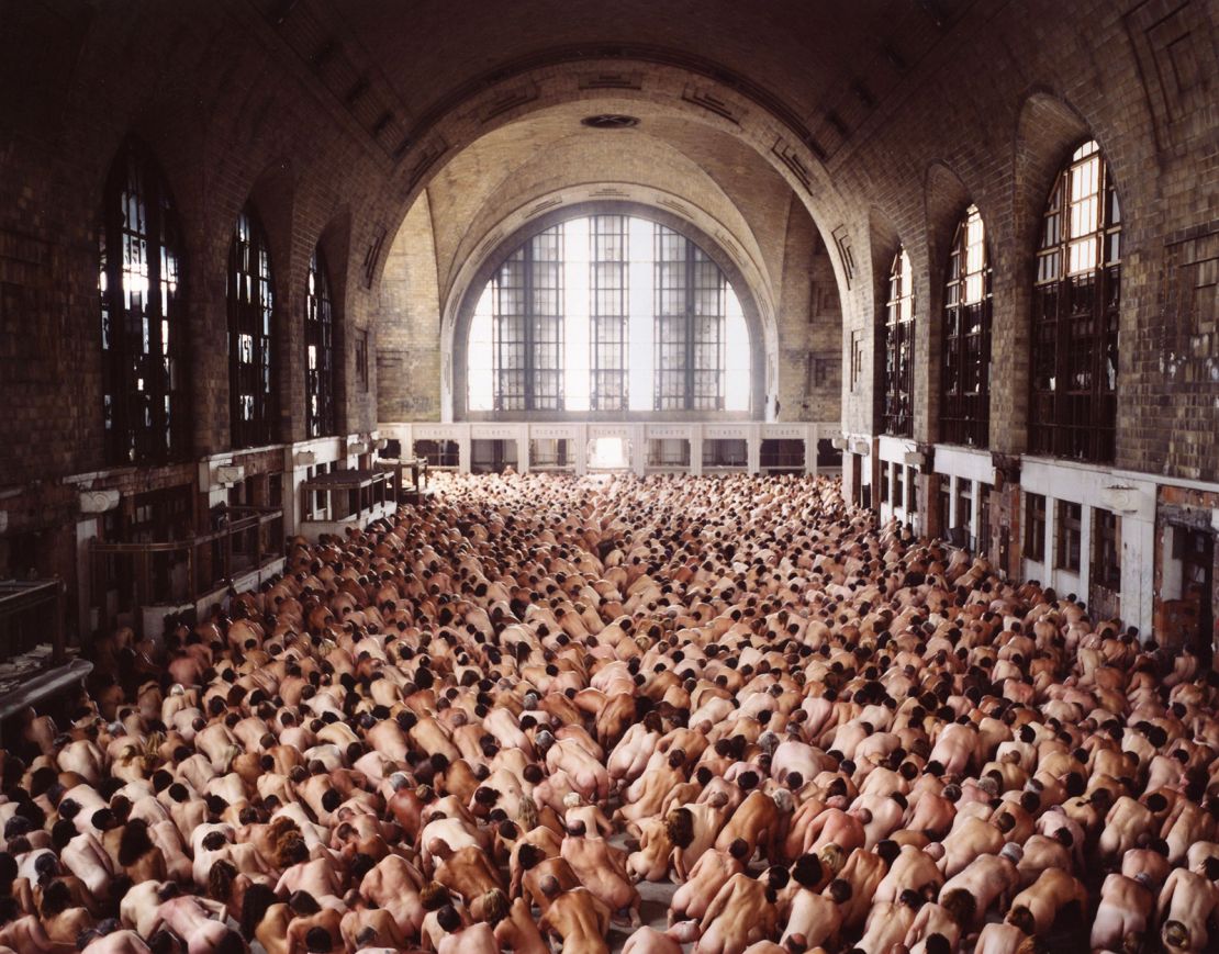 Tunick's Central Terminal Installation in Buffalo, New York, in 2005.