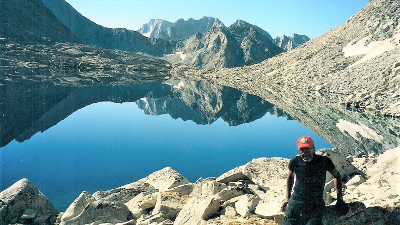 <strong>Wilderness walks: </strong>Harris, seen along cross-country hiking route Sierra High Route, says he's he'll never run out of new places to visit.