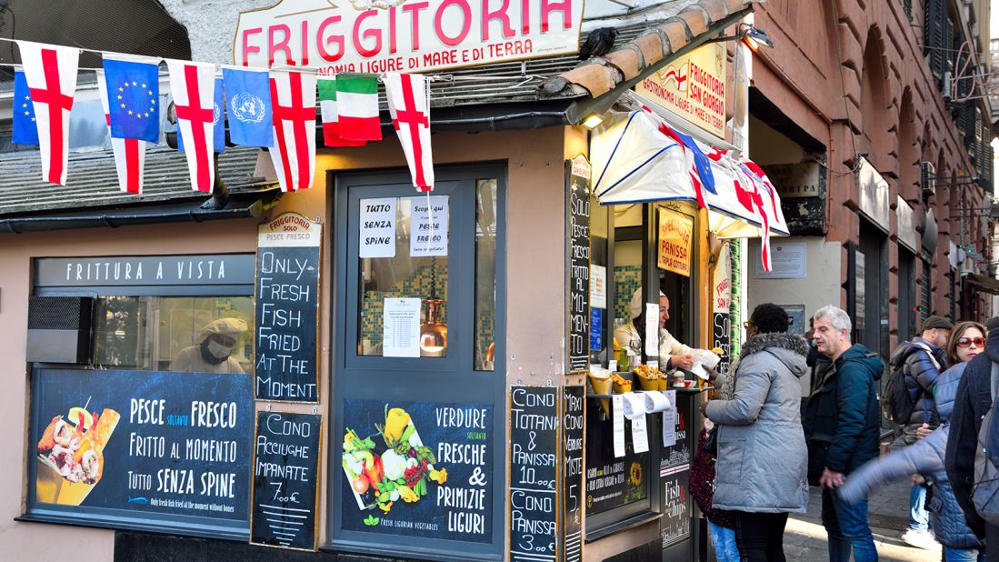 <strong>Food streets:</strong> Genoa's <em>friggitorie</em>, or frying shops, have been deep-frying street food since medieval times.
