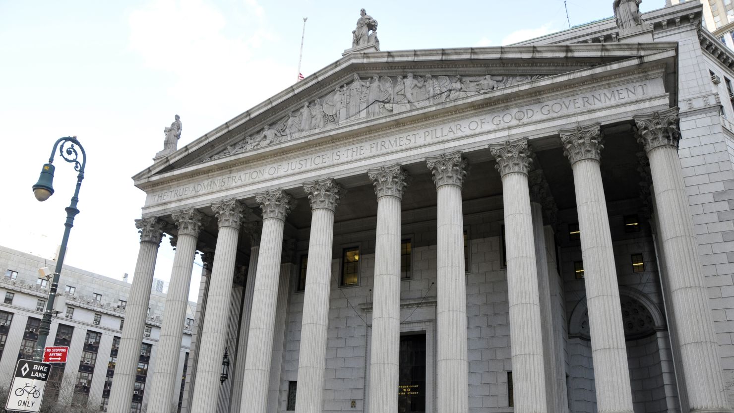 The New York Supreme Court building is pictured in an undated image. 