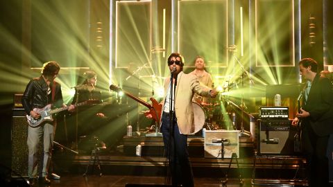 Arctic Monkeys perform on "The Tonight Show Starring Jimmy Fallon" on September 29.