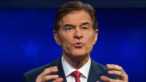 Republican Pennsylvania Senate candidate Dr. Mehmet Oz participates in the Nexstar Pennsylvania Senate at WHTM abc27 in Harrisburg, Pa., on Tuesday, October 25, 2022.