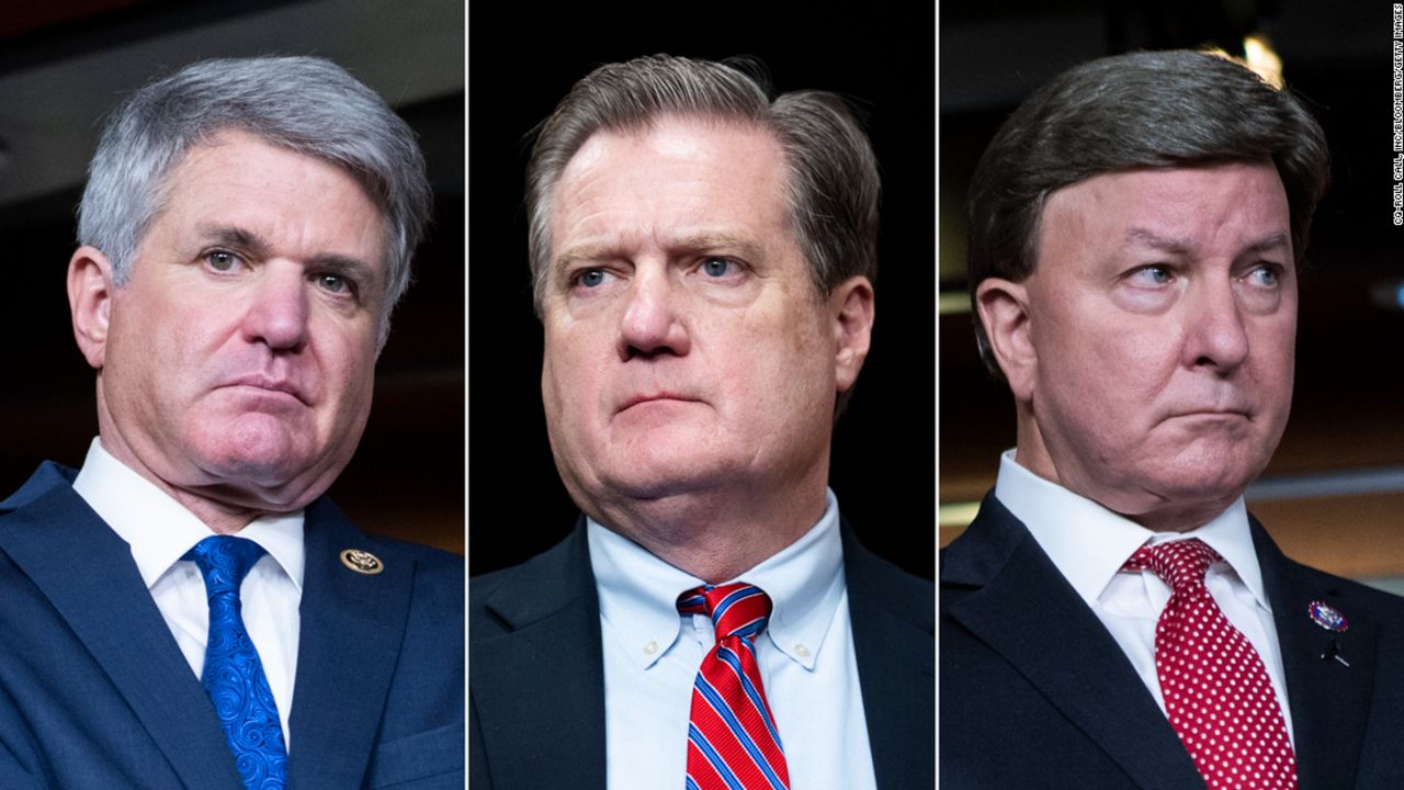 From left, US Reps. Mike McCaul, Mike Turner and Mike Rogers