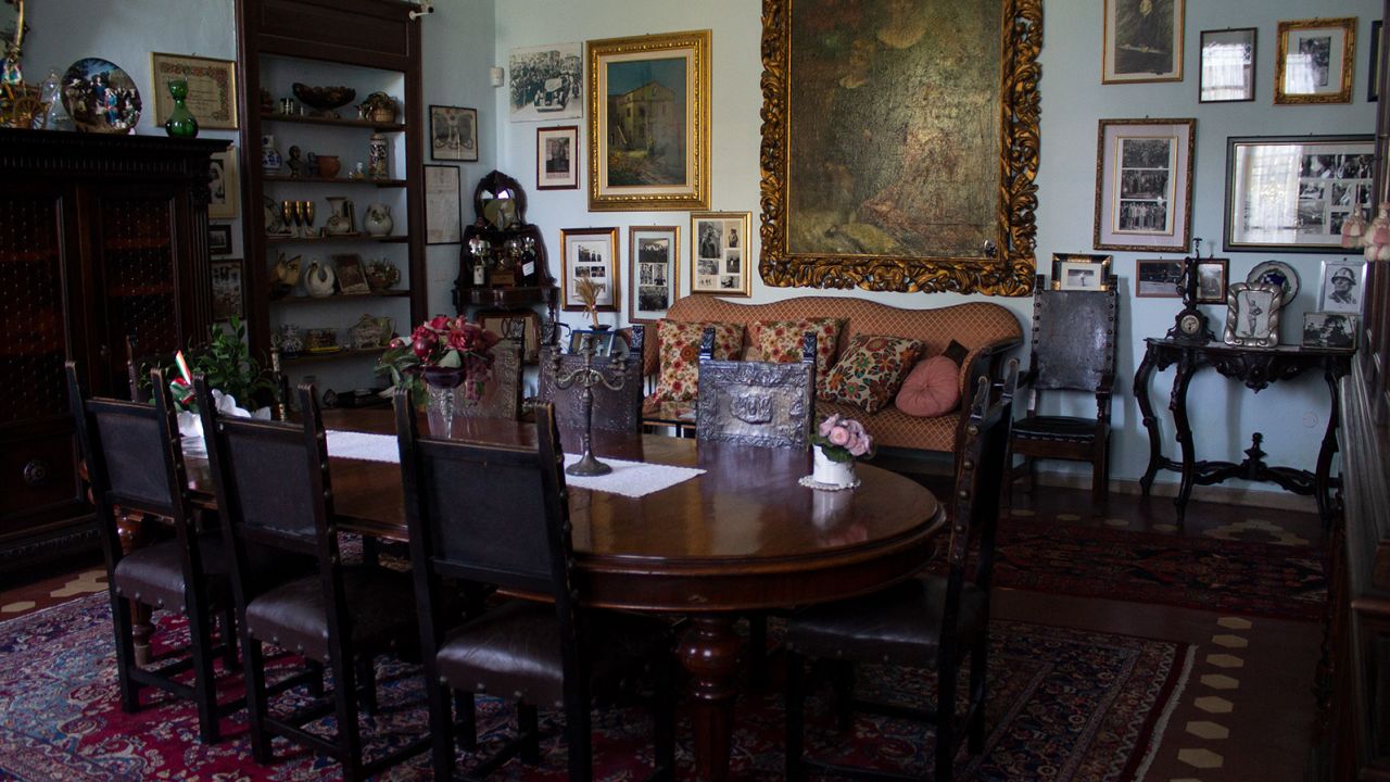 Villa Carpena's family dining room. 