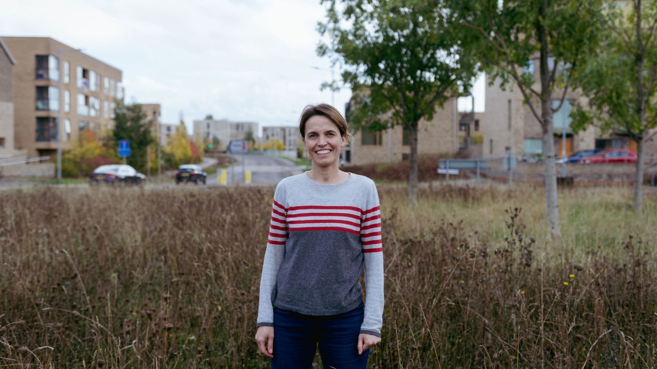 On The Verge Cambridge volunteer Jo Scrivens says its satifying and even astonishing to see the wildflowers bloom on road verges and meadows the group has planted.