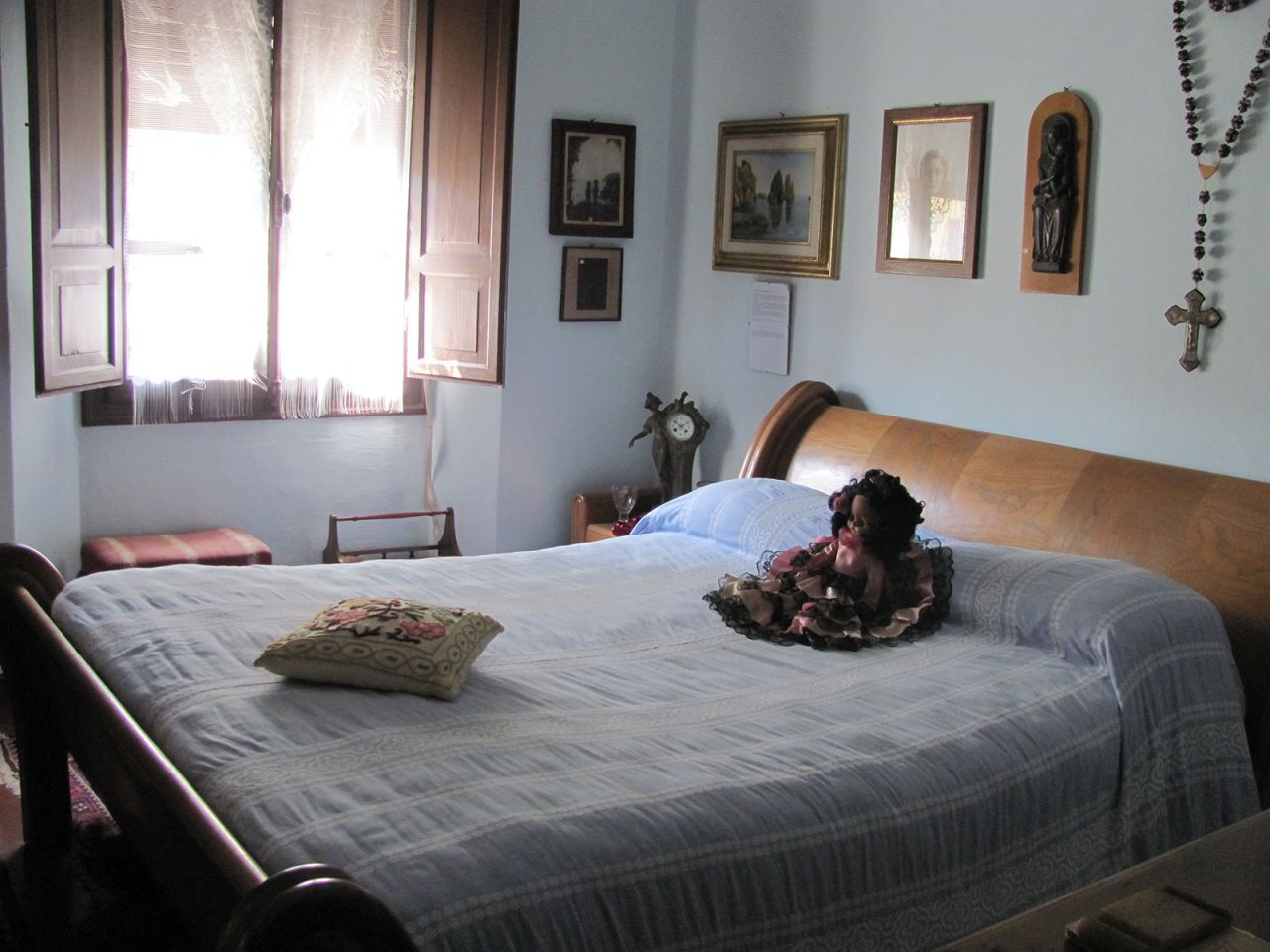 One of the Mussolini children's bedrooms. 