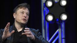 Tesla and SpaceX Chief Executive Officer Elon Musk speaks at the SATELLITE Conference and Exhibition in Washington. 