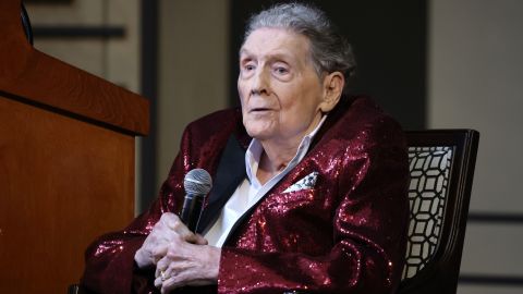 Jerry Lee Lewis speaks at the Country Music Hall of Fame 2022 inductees presented by CMA at Country Music Hall of Fame and Museum on May 17, 2022 in Nashville, Tennessee.