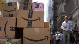 Packages to be delivered on Amazon Prime Day in New York, US, on Tuesday, July 12, 2022. 