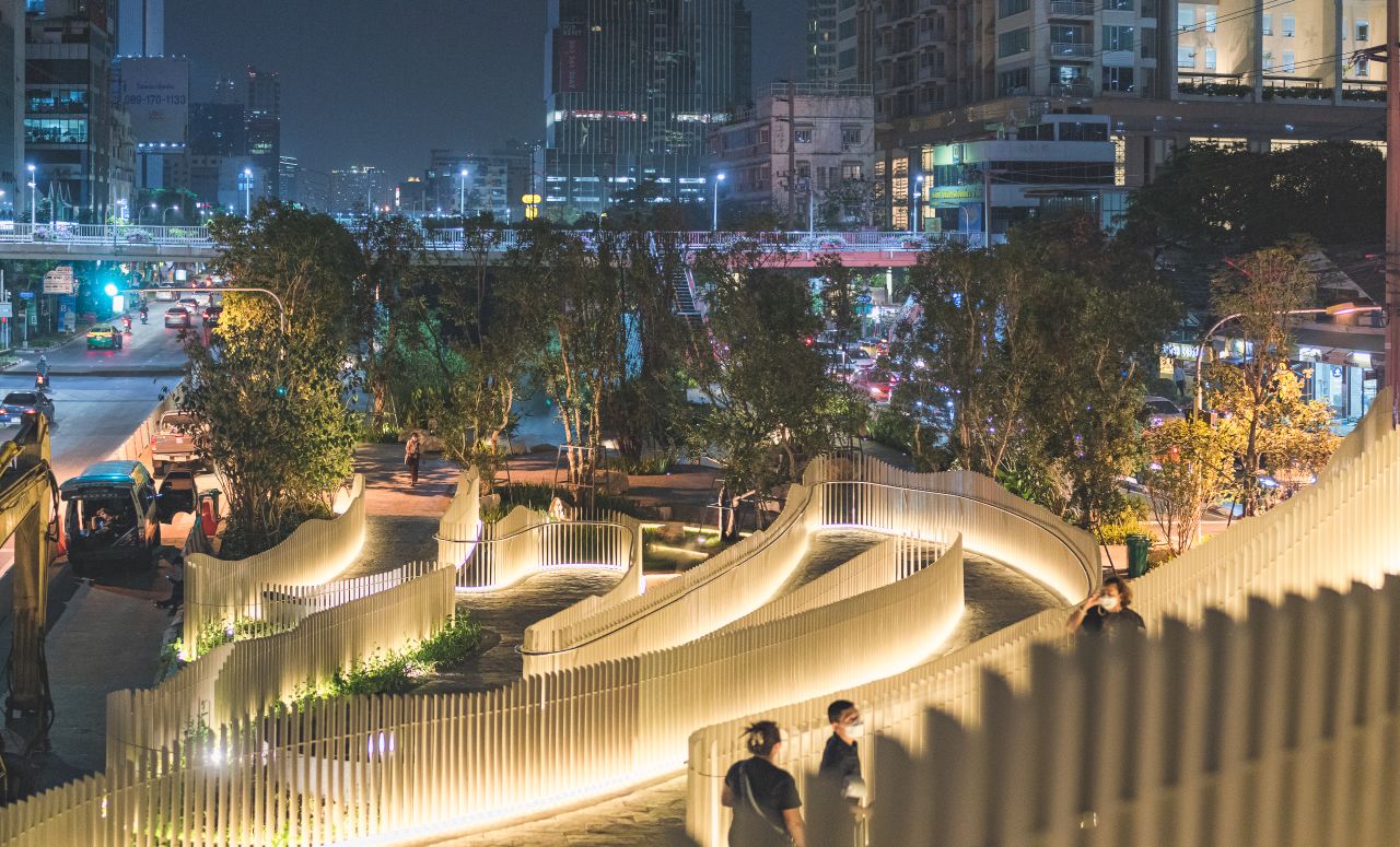 Voraakhom has transformed Chong Nonsi from a smelly canal in Bangkok's financial district to a vibrant park. 