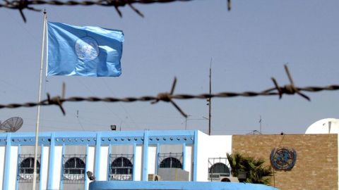 Prosecutors say Karim Elkorany "engaged in a pattern of similar conduct involving many other women," including sexually assaulting a UN contractor in Iraq. Shown here is the UN headquarters in Baghdad.