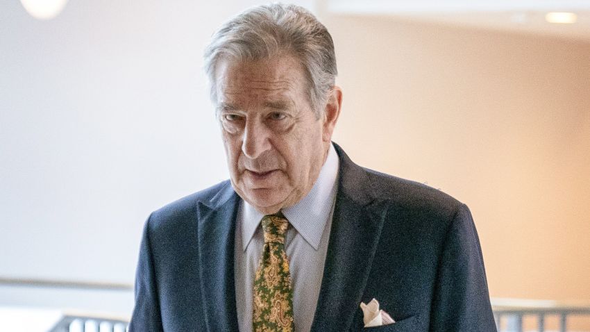 FILE - Paul Pelosi, right, the husband of House Speaker Nancy Pelosi, of California, follows his wife as she arrives for her weekly news conference on Capitol Hill in Washington on March 17, 2022. (AP Photo/Andrew Harnik, File)