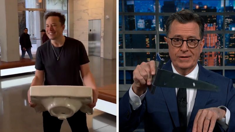 Watch late night reacts to Musk’s sink pun that cost him $44 billion | CNN Business