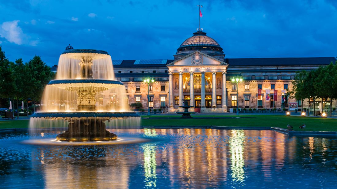 <strong>Wiesbaden, Germany: </strong>Wiesbaden is known for its thermal spas and a sparkling wine made in the lush surrounding countryside. 