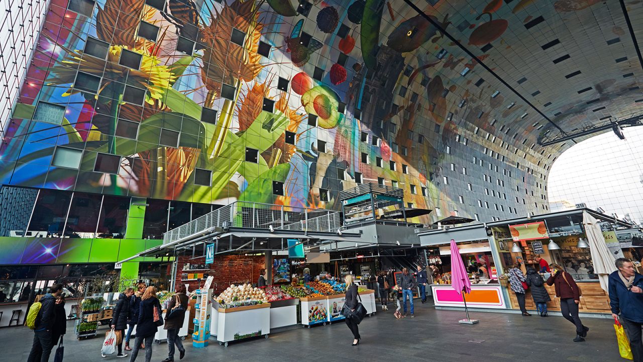 <strong>Rotterdam, Netherlands: </strong>This industrial city has one of Europe's most thriving food scenes. Here the Markthal is pictured. 